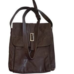 Brown leather bag